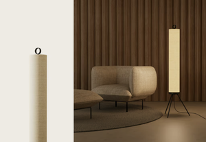 NOOI - LED linen floor lamp with dimmer _ Aromas del Campo